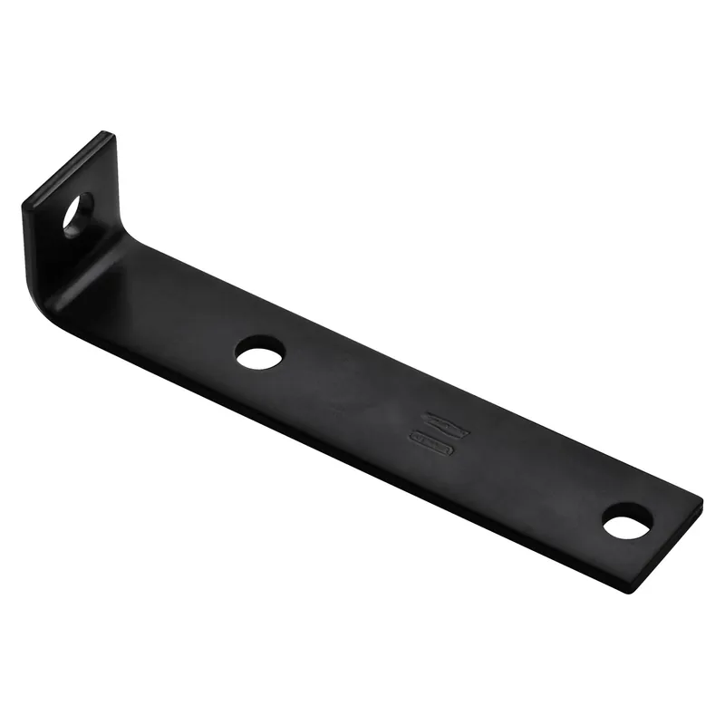 Corner Brace, Black Steel, 7-1/2 In.