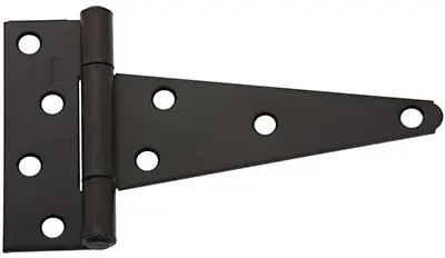 National Hardware 6 In. L Black Extra Heavy Duty T-Hinge 2 Pk