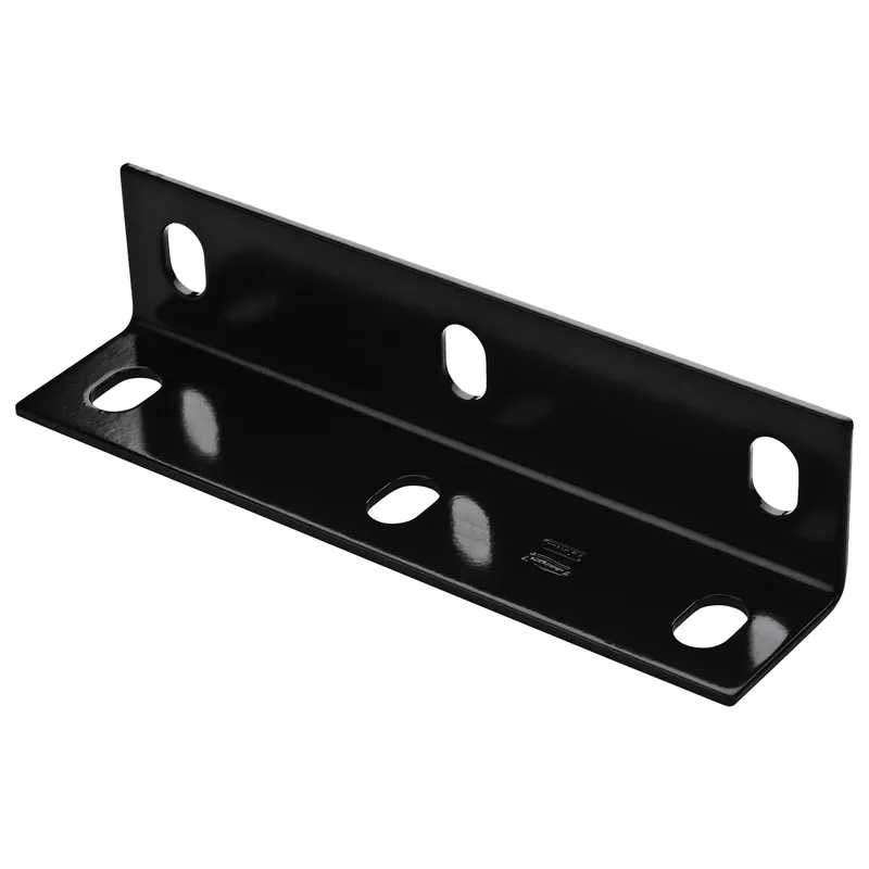 Corner Brace, Black, 2.1 X 9 X 1/8 In.