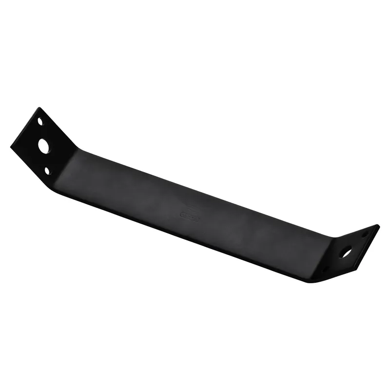 Corner Brace, Black Steel, 9.3 In.