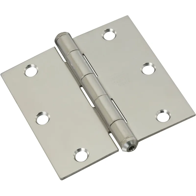 National Hardware 3.5 In. L Silver Door Hinge 1 Pk