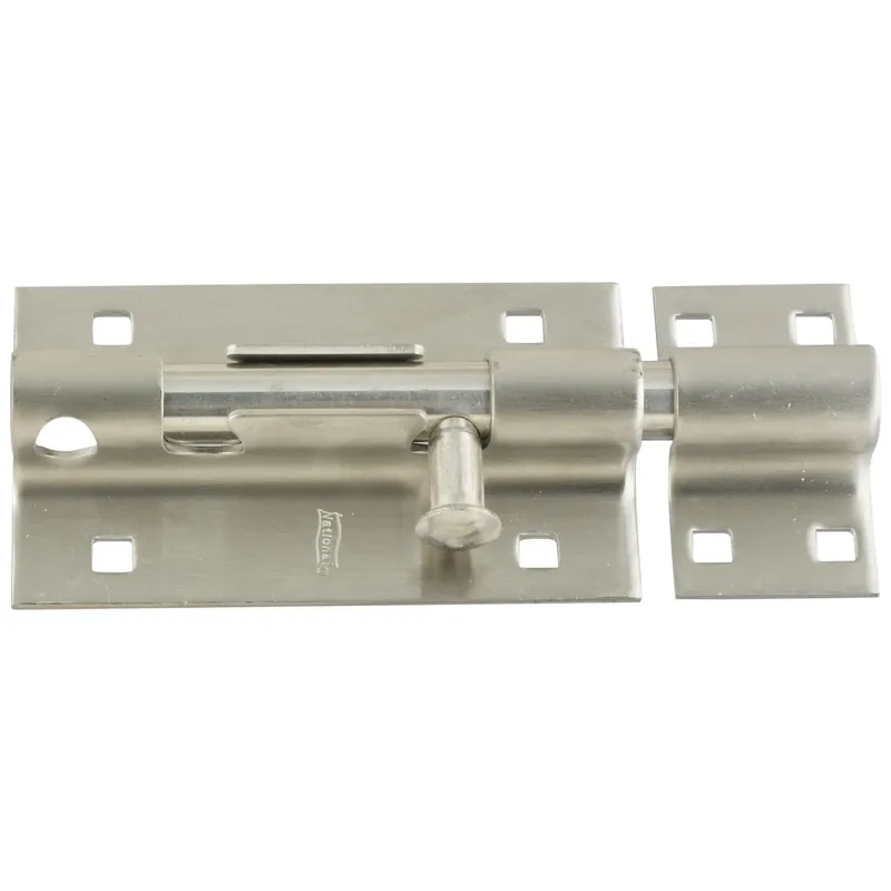 National Hardware 5 In. L Polished Stainless Steel Barrel Bolt 1 Pk