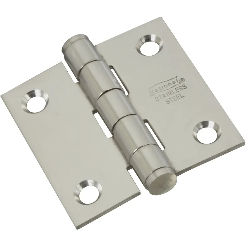 National Hardware 2 In. L Stainless Steel Door Hinge 2 Pk