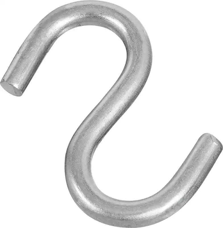 National Hardware Small Silver Stainless Steel 1-1/2 In. L Open S-Hook 55 Lb 1 Pk