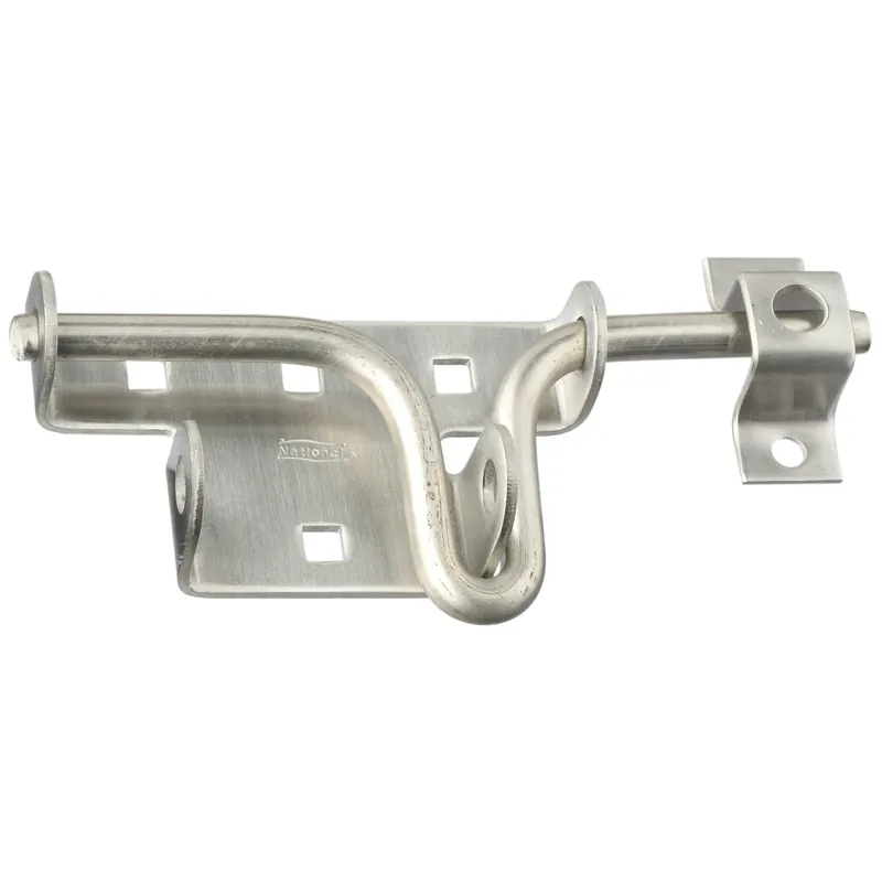 National Hardware 3 In. H X 3 In. W X 6 In. L Stainless Steel Sliding Bolt Door/Gate Latch