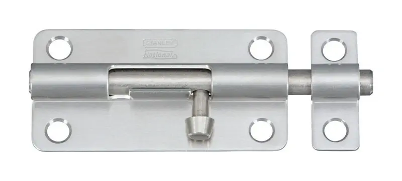 National Hardware 4 In. L Polished Stainless Steel Barrel Bolt 1 Pk