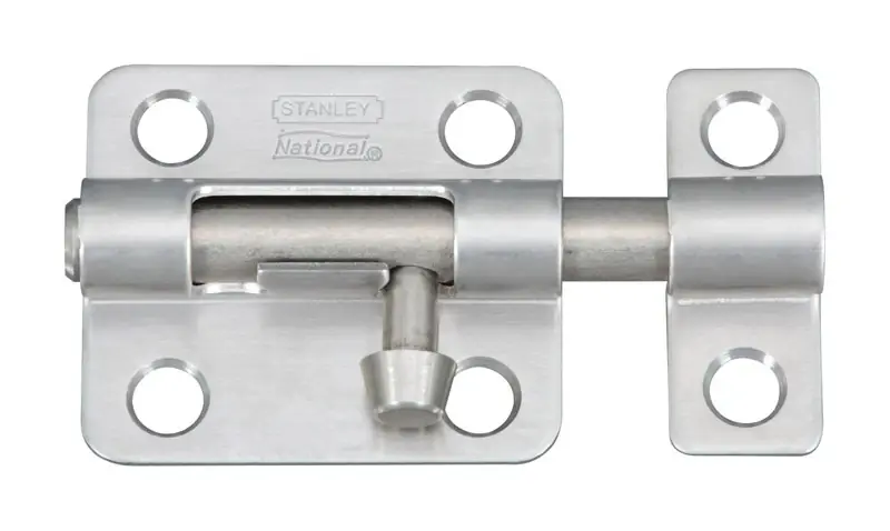 National Hardware 2-1/2 In. L Polished Stainless Steel Barrel Bolt 1 Pk