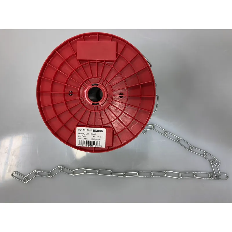 120 Handy Link Carbon Steel Chain 0.12 In. Diameter X 175 Ft. Length