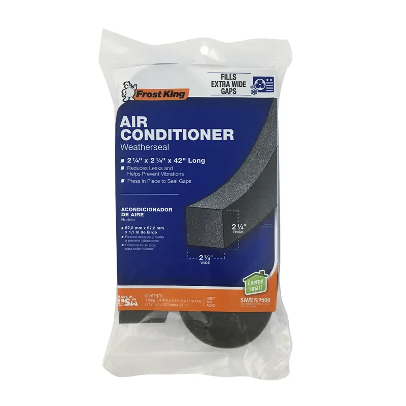 Air Conditioner Foam Weather Seal, 2-1/4 X 2-1/4 X 42 In.