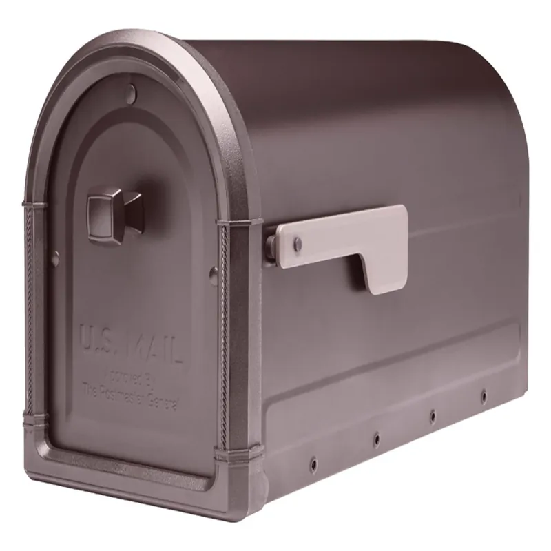 Roxbury Post Mount Rubbed Bronze Galvanized Steel Mailbox