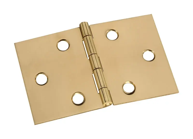 National Hardware Polished Brass Hinge 2 In. 3-1/16 In. 1 Pk