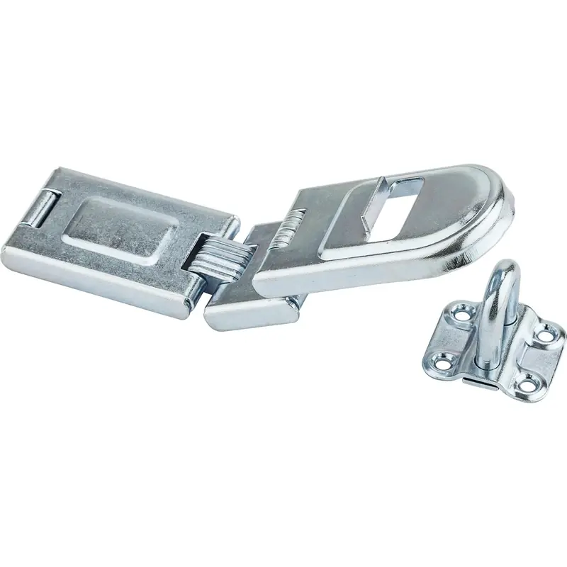 National Hardware Zinc-Plated Steel 7-3/4 In. L Double Hinge Safety Hasp 1 Pk