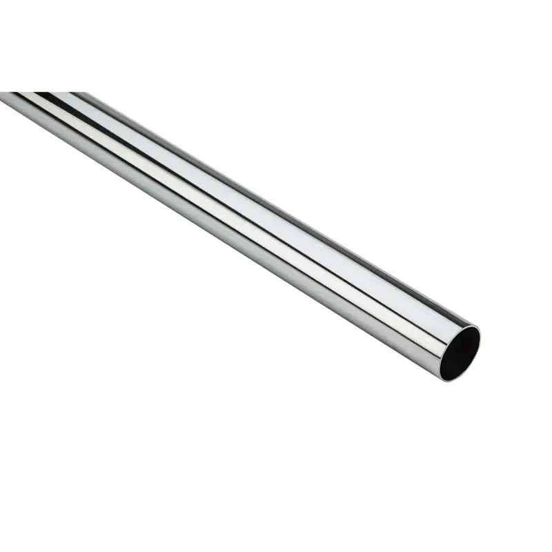 Closet Rod, Heavy-Duty, Chrome, 6 Ft.