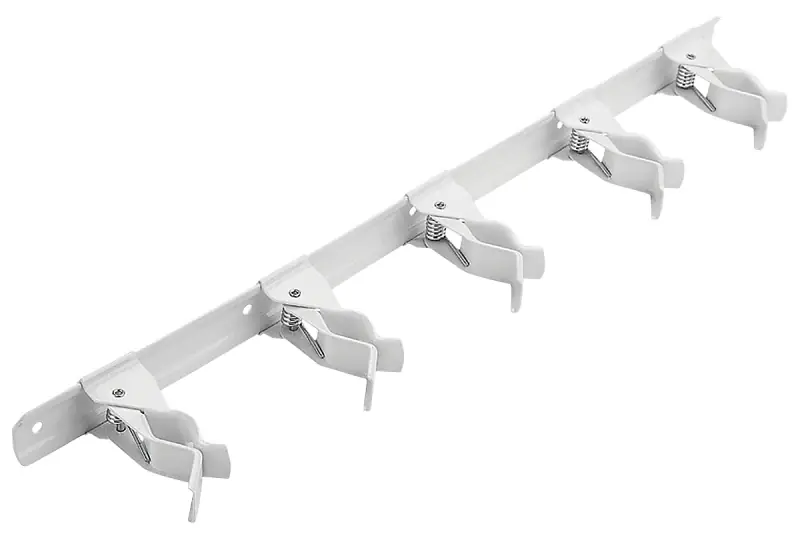 National Hardware 17 In. L White Steel Grip Clamp Organizer 10 Lb. Cap. 1 Pk