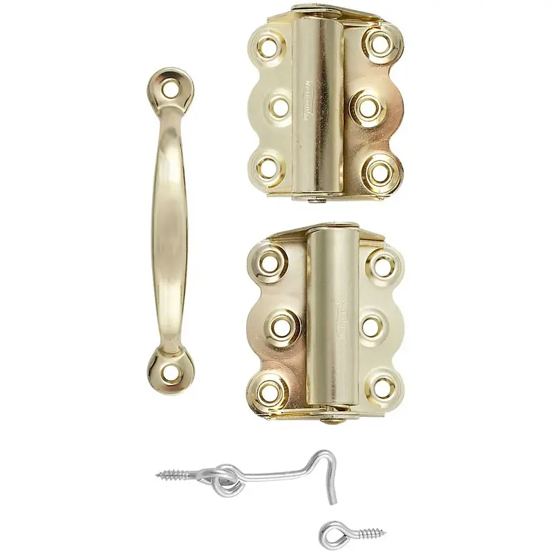 National Hardware Brass-Plated Screen/Storm Self Closing Hinge 1 Pk