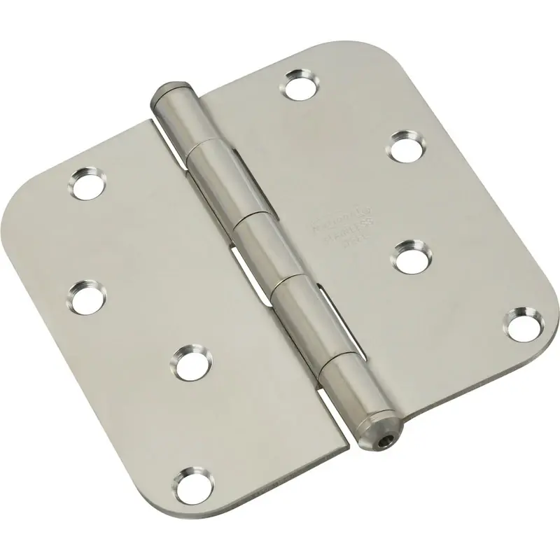 National Hardware 4 In. L Stainless Steel Door Hinge 1 Pk
