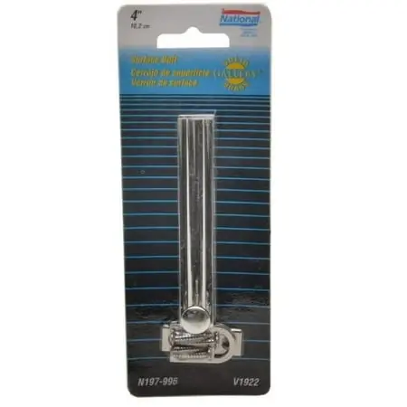 Boat Surface Bolt N197-996 4 Inch Plated Brass Hardware