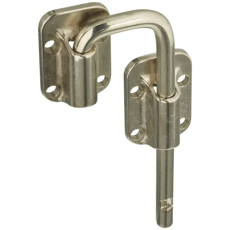 National Hardware Nickel Silver Steel Sliding Door Latch 1 Pk
