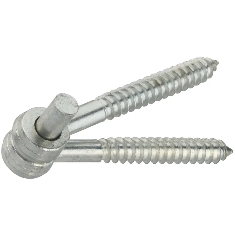 National Hardware 4 In. L Zinc-Plated Silver Steel Eye Hinge 2 Pk