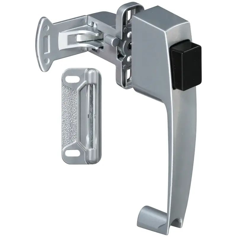 National Hardware Satin Silver Zinc Push Button Latch 1 Pk