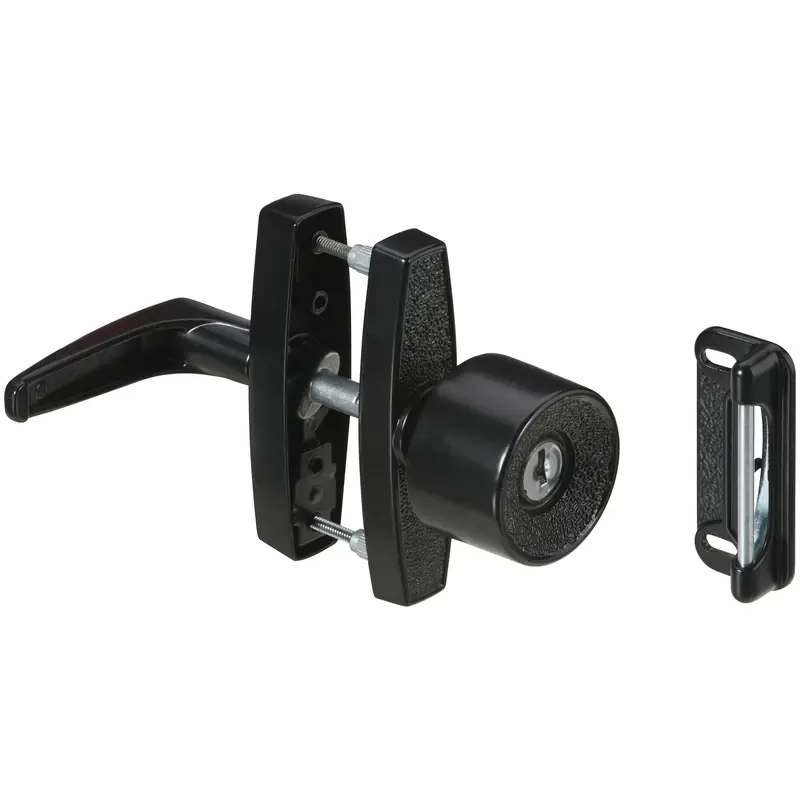 National Hardware Matte Black Zinc Keyed Universal Knob Latch 1 Pk
