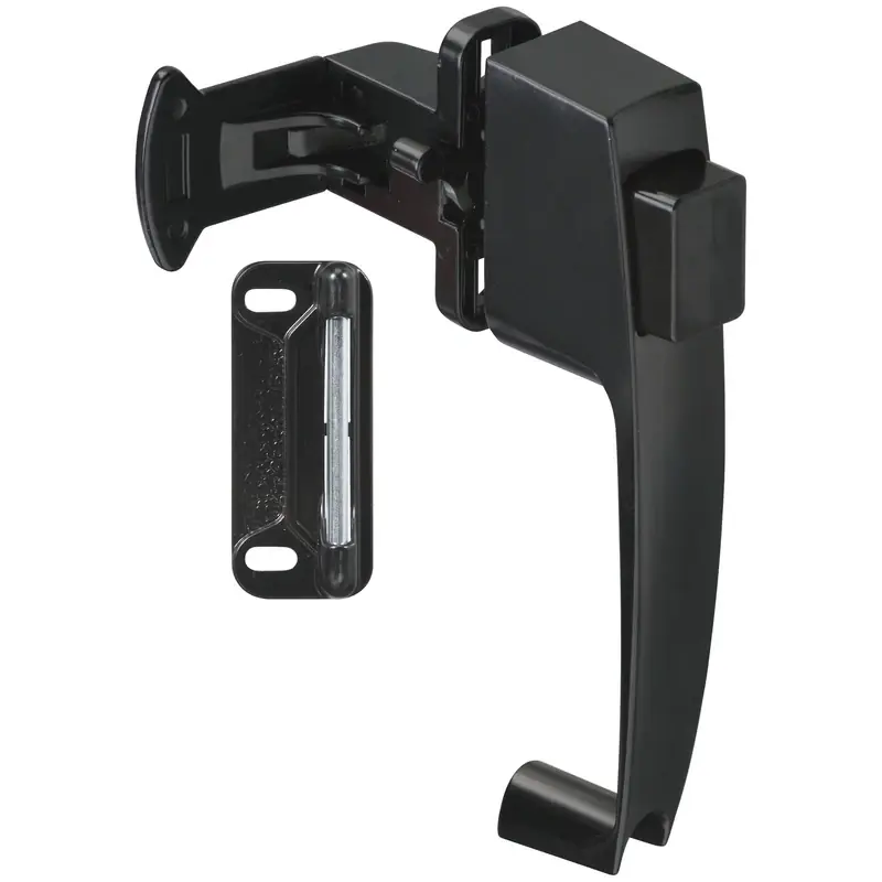 National Hardware Satin Black Zinc Push Button Latch 1 Pk