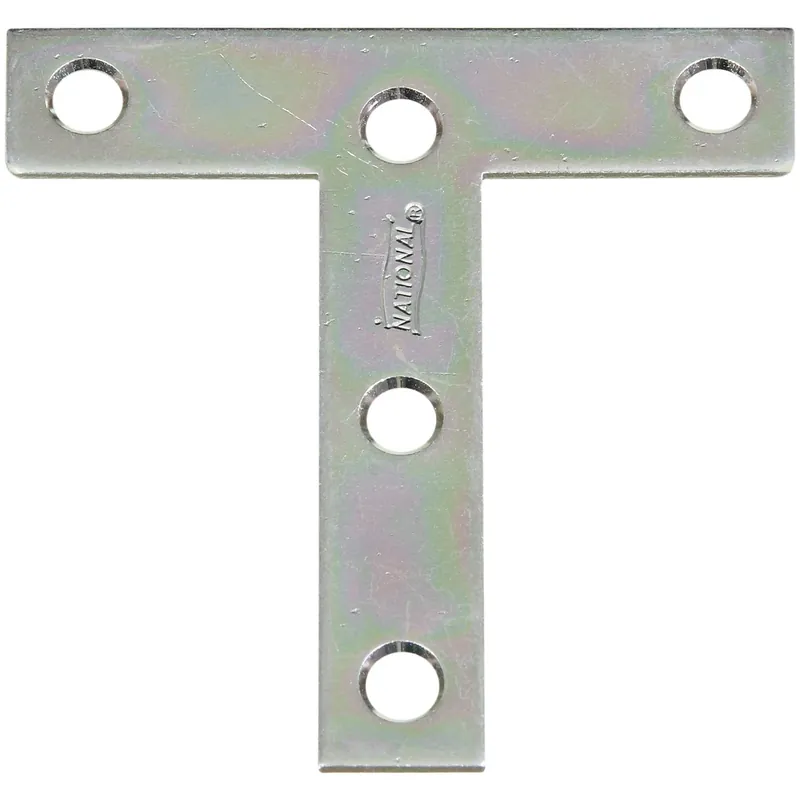 National Hardware 5/8 In. H X 5/8 In. W X 3 In. L Zinc-Plated Steel T-Plate