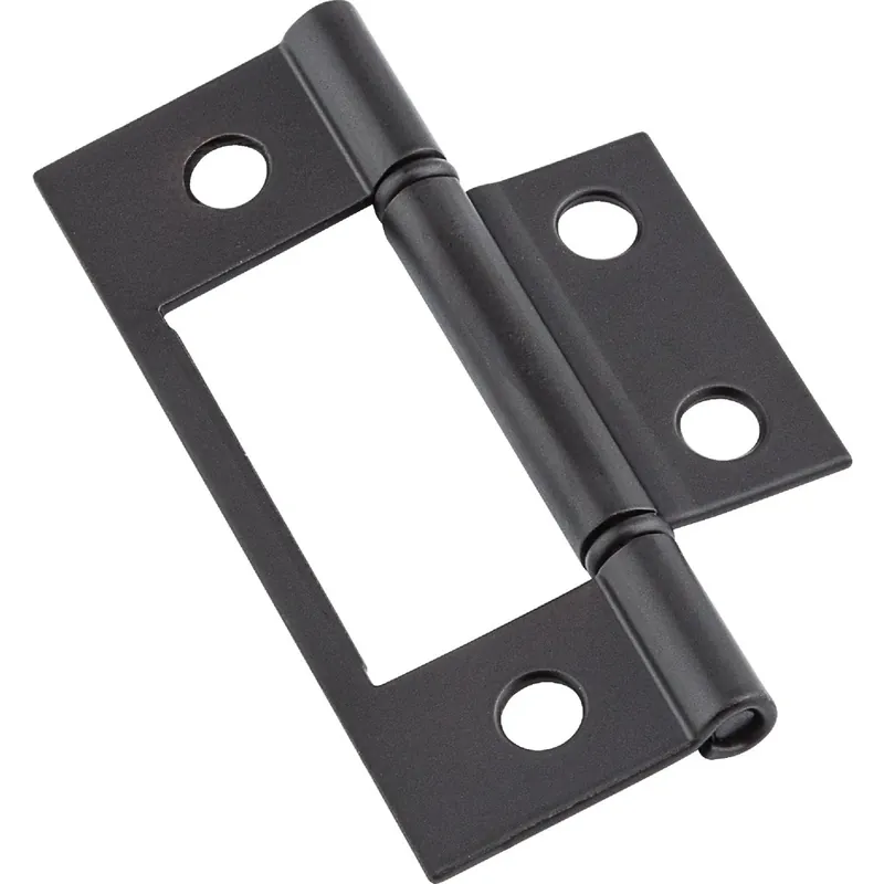 National Hardware 3 In. L Oil Rubbed Bronze Surface-Mounted Hinge 2 Pk