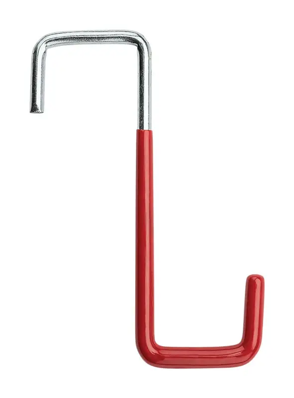 National Hardware 4 In. L Vinyl Coated Red Steel Storage Rafter Hook 40 Lb. Cap. 2 Pk