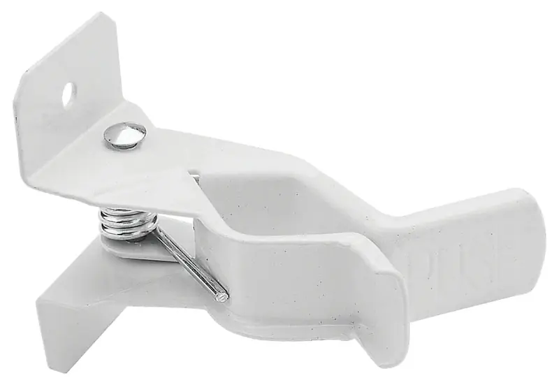 National Hardware White Steel Tool Storage Grip Clamp Organizer 5 Lb. Cap. 2 Pk