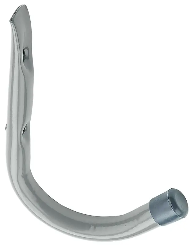 National Hardware 4.75 In. L Powder Coated Gray Steel Handy Hook 30 Lb. Cap. 2 Pk