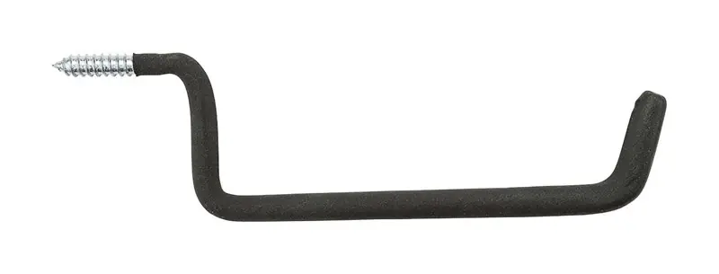 National Hardware 10.88 In. L Black Steel/Vinyl Large Ladder Hook 30 Lb. Cap. 1 Pk