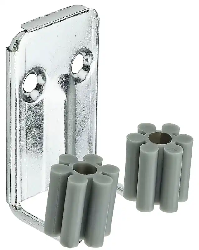 National Hardware 1.38 In. L Zinc-Plated Silver Steel Broom Double Hook 5 Lb. Cap. 2 Pk