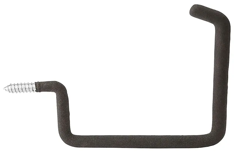 National Hardware 9.38 In. L Vinyl Coated Black Steel Large Storage Hook 50 Lb. Cap. 1 Pk