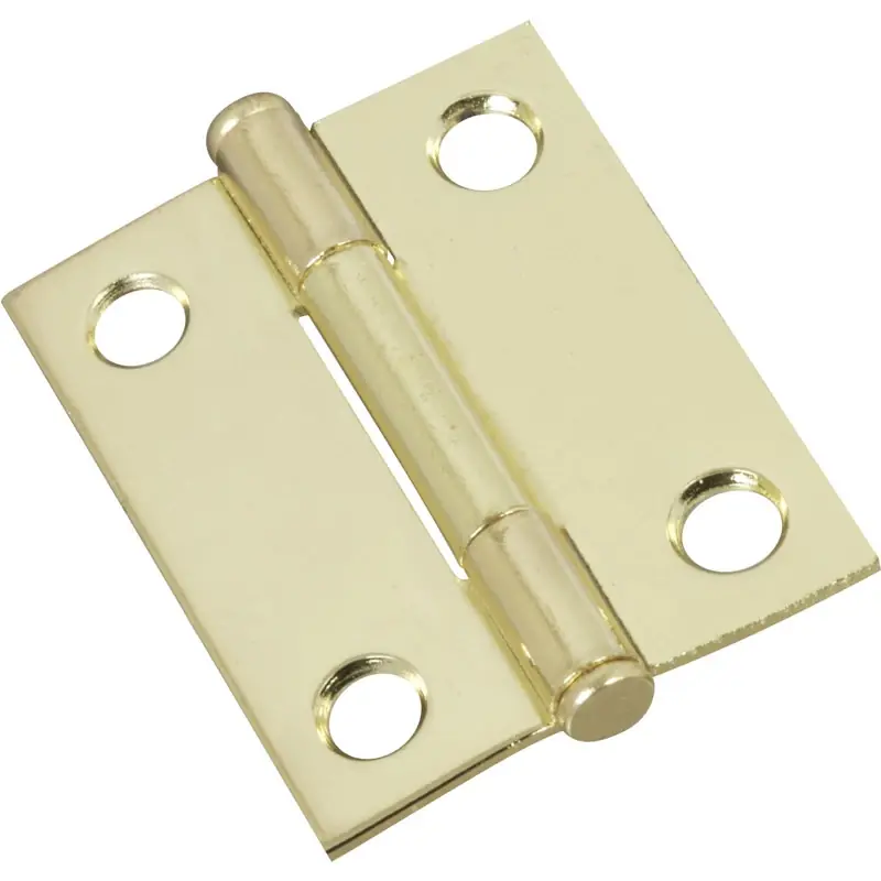 National Hardware 1.56 In. W X 2 In. L Brass Steel Cabinet Hinge 2 Pk