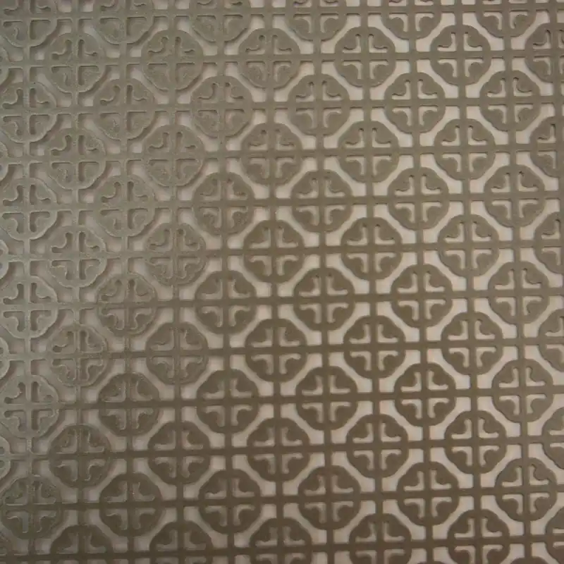 0.02 In. X 12 In. W X 24 In. L Satin Nickel Aluminum Mosaic Sheet Metal