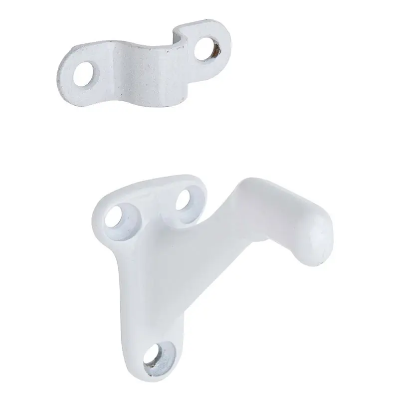 White Aluminum Handrail Bracket, Model 059a-w, Durable And Stylish Design