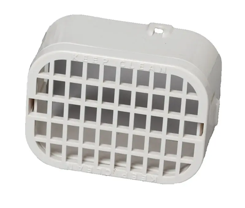 3 In. H X 4 In. W X 1.5 In. L White Plastic Rodent Guard