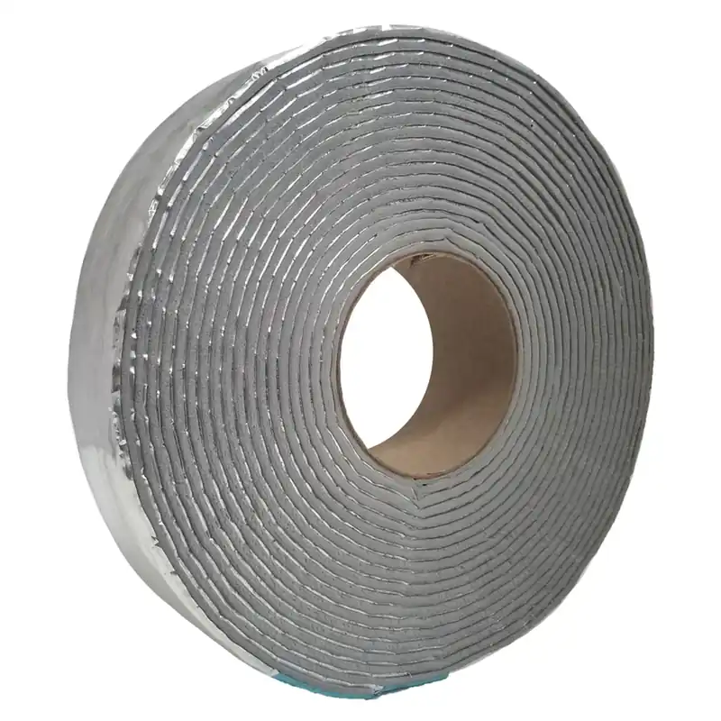 2 In. W X 30 Ft. L Reflective Fiberglass Pipe Insulation Wrap Roll 2.0 R-value