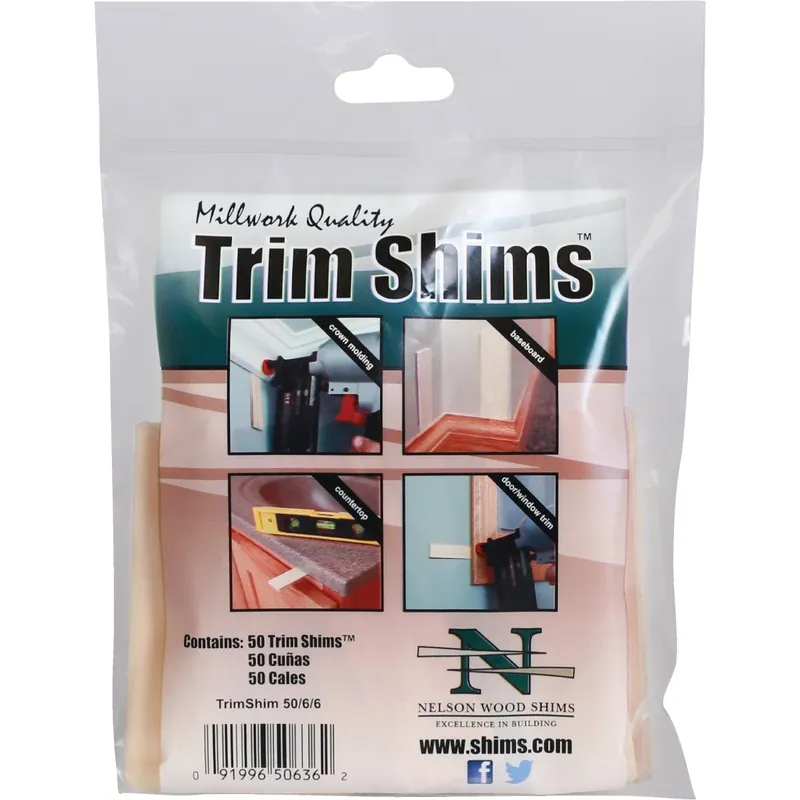 Nelson 1 In. W X 3.5 In. L Wood Shim 50 Pk