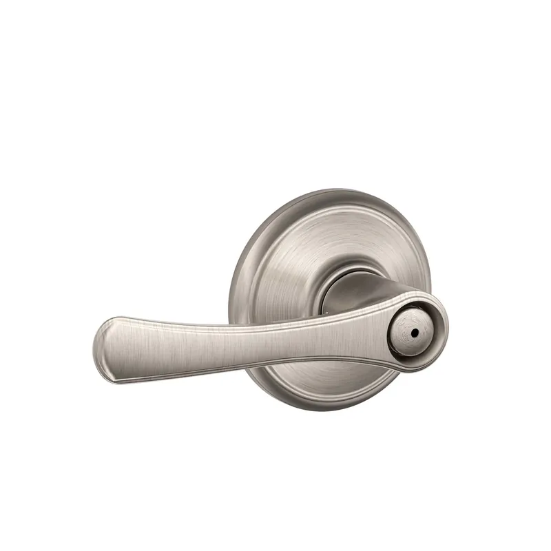 Avila Satin Nickel Bed And Bath Privacy Lever Right Or Left Handed F40vvla619
