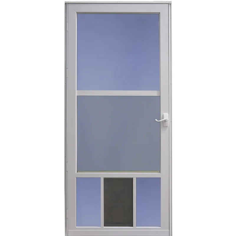 Classic View Pet Storm Door, White, 32-In.