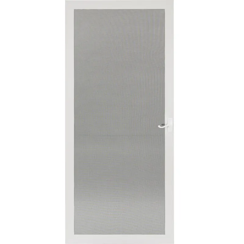 Metal Tech Screen Door, Full View, White, 32-In.