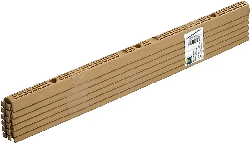 Palram 1-1/4 In. W X 24 In. L Plastic Vertical Closure Strips Beige