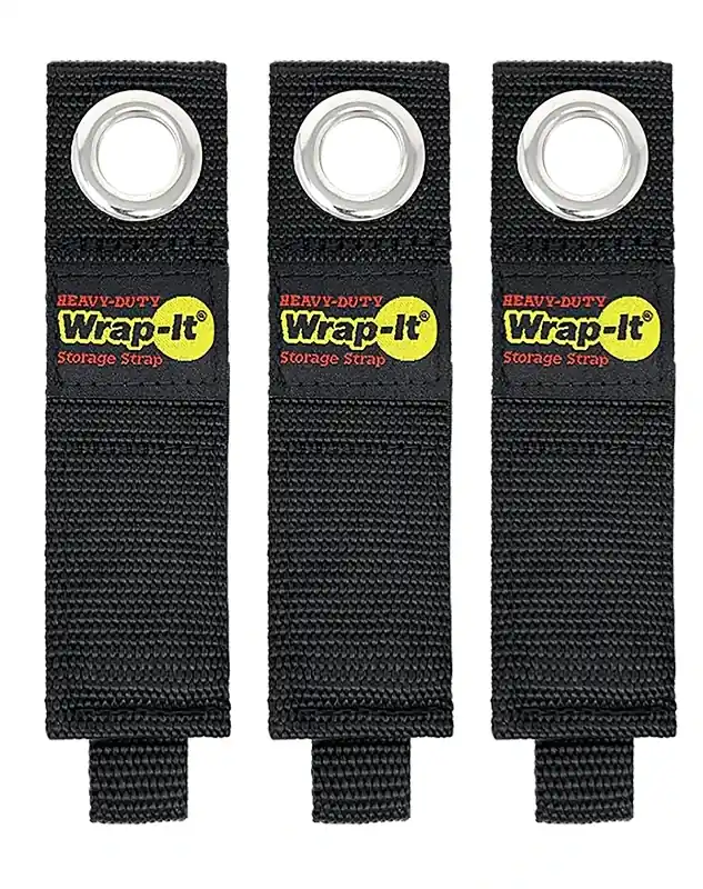 Wrap-It Heavy-Duty 1.5 In. W X 10 In. L Black Storage Straps 50 Lb 3 Pk