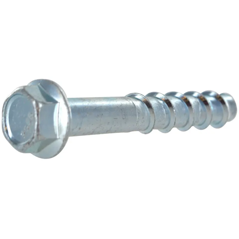HILLMAN Screw-Bolt+ 1/2 In. D X 5 In. L Steel Hex Head Concrete Screw Anchor 10 Pk