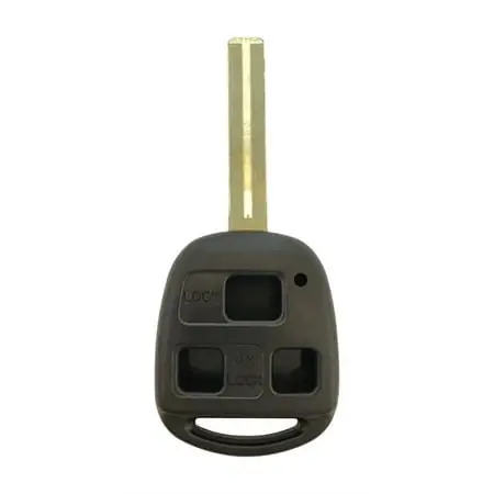 5012399 Self Programmable Remote Cp029 Double Sided Blank Automotive Fob Key For Lexus, Black