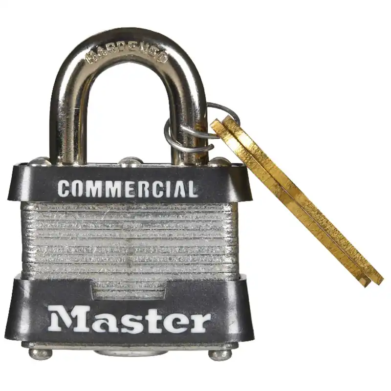 Master Lock 1-5/16 In. H X 1-9/16 In. W X 1-1/2 In. L Steel Double Locking Exterior Padlock