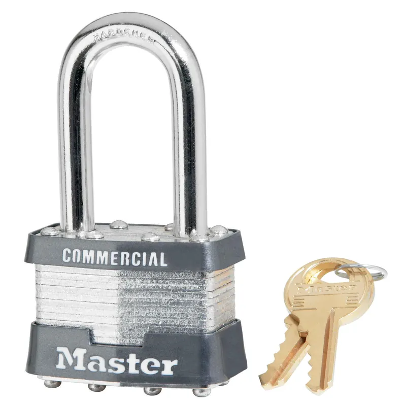 Master Lock 1-5/16 In. H X 1 In. W X 1-3/4 In. L Steel 4-Pin Cylinder Exterior Padlock