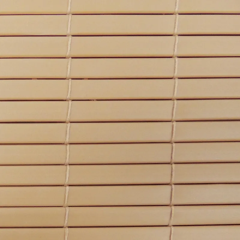 Roll Up Blind, Woodgrain PVC, 72 X 72-In.